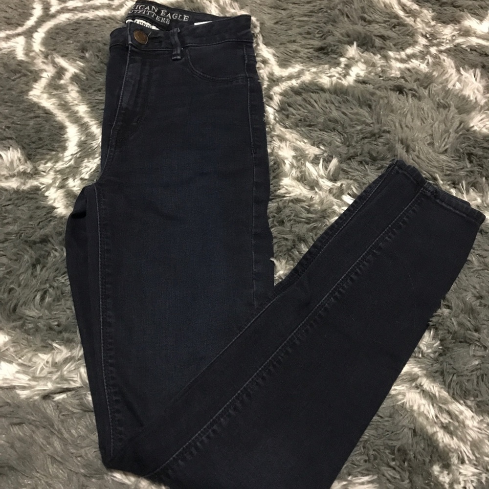 Navy Blue American Eagle Sky High Jegging